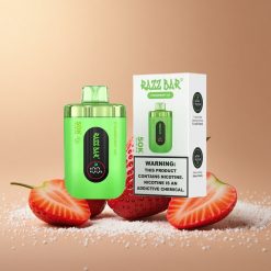 Razz Bar 50K Puffs Eldobható E-cigaretta Eper Jég