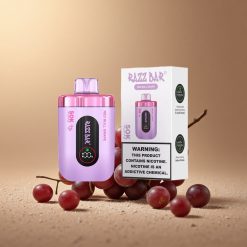 Razz Bar 50K Puffs Eldobható E-cigaretta Vörös Bárány Szőlő