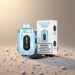 Razz Bar 50K Puffs Áfonya Jég Dobozos E-cigaretta